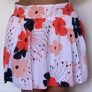 Flower print skirt